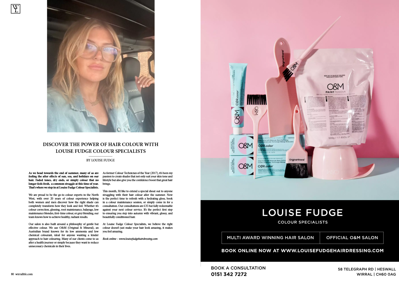 louise fudge salon owner features in wirral life