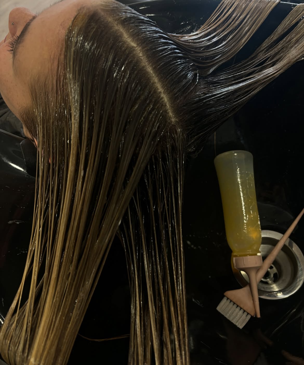 during image of a blonde hair colour transformation carried out at louise fudge hair colour slaon in heswall